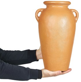 Terakota Dekoratívna váza 42 Oranžová DABONG Beliani