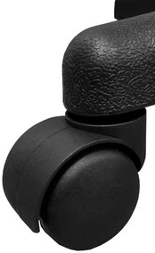 Detská stolička CLASSIC na kolieskach sivá/čierna