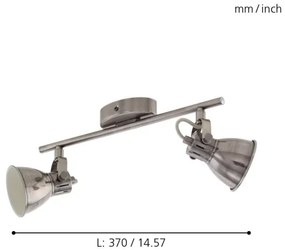 Eglo 96553 - LED Bodové svietidlo SERAS 2xGU10/3,3W/230V