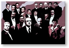 Ručne maľovaný POP Art obraz The MAFIA Family | rôzne rozmery