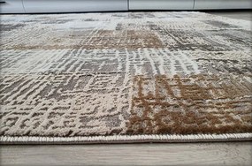 HU Sivý linkovaný koberec Luxess 33-Grey Rozmer: 60x110 cm