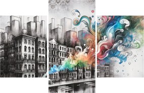 Obraz - Priemyselný život (90x60 cm)