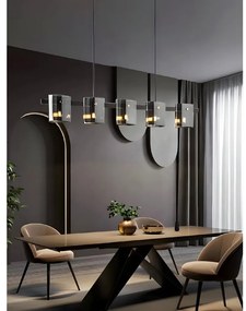 Toolight Toolight, stropné svietidlo 5xG9, APP1706-5CP, čierna-šedá, OSW-04312