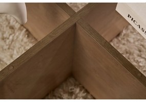 Konferenčný stolík Aeris Sapphire Oak s tmavým sklom