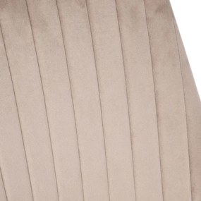 Stolička LOUIS zamatová béžová ALL 823966