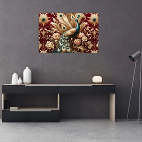 Obraz – Elegantný páv (90x60 cm)