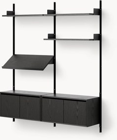 Veľký nástenný regál's úložným priestorom Living