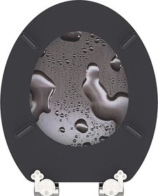 Eisl Sanitär WC sedadlo MDF Soft Close Grey Steel 80123