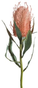 Dekoratívna kvetina 63 cm, kvet 13 cm, oranžová