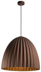 Luster na lanku TELMA 1xE27/60W/230V pr. 70 cm hnedá/zlatá
