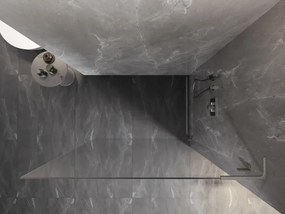 Mexen Lunar L, sprchová stena pravá 50 x 200 cm, 8mm číre sklo, oceľový profil, 830L-050-000-97-00-P