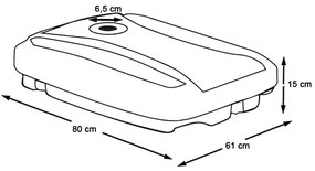 Pieskom/vodou plniteľný prenosný stojan na slnečník- viac typov, sokel s kolieskami
