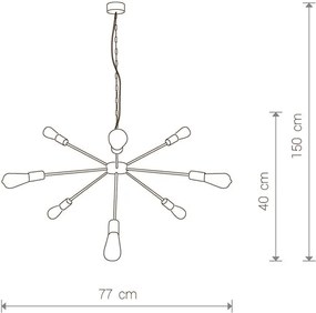 Svietidlo Nowodvorski ROD BLACK 9734