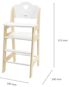 Drevená stolička pre bábiky Viga 44237 PolarB