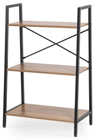 Regál Vior 64 cm ořech/černý