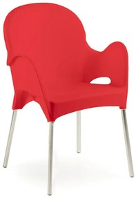 Stolička Atena červená