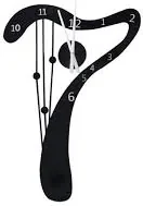3D Nalepovacie hodiny DIY Clock Harfa, gotq70G, 50x70cm