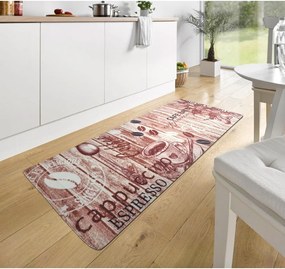 Hnedý kuchynský behúň Hanse Home Delicious Coffee, 67 x 180 cm