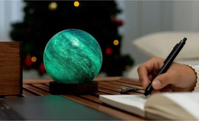 Tmavo prírodná svetelná dekorácia na USB ø 12 cm Galaxy Breeze – Gingko