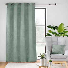 Zelený záves z mikroflanelu 140x240 cm Flanela – douceur d'intérieur