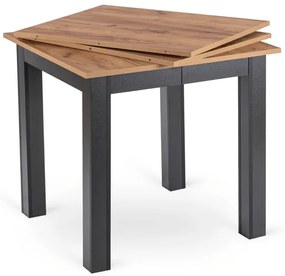 Rozkladací stôl DEMIAN 80–200 cm Dub Craft / Čierna