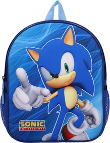 Detský 3D batoh Ježko Sonic – motív Blue Speed - 9L