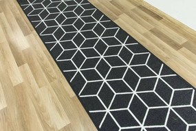 Protišmykový behúň cubes 29 - čierny