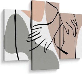 Obraz - Woman body line art N⁰2 (90x60 cm)