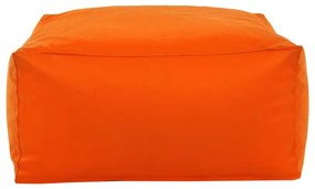 Taburetka oranžová kocka ekokoža