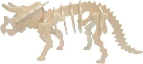 Dřevěné 3D puzzle Triceratops velký