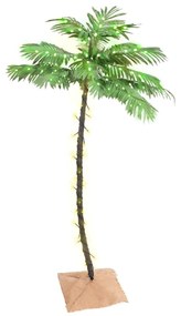 vidaXL LED strom s dizajnom palmy 88 teplých bielych LED 150 cm