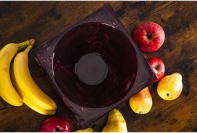 KRIŠTÁĽOVÁ MISKA BOHEMIA CASABLANCA BURGUNDY 280MM