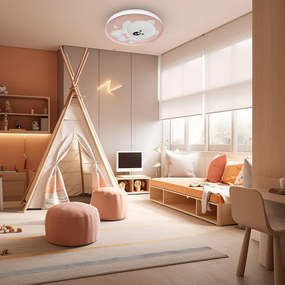 Detské stropné LED svietidlo Bear, 1x LED 34w, 4000k, p