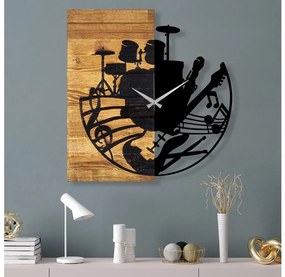 Nástenné hodiny 60x58 cm 1xAA drevo/kov