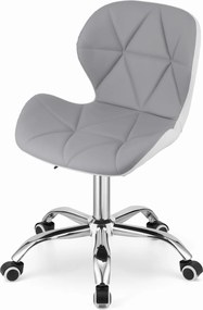 AKCIA Sivobiele kancelárske kreslo AVOLA z eko kože II. akosť