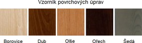Posteľ z masívu borovice - dvojposteľ 200x180 cm - MAX 106