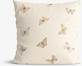 Goldea dekoračná obliečka na vankúš - motýle 40 x 40 cm