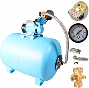 100 L Hydrofor Na Vodu, Sacia Pumpa S Príslušenstvom 250 W, 35 L/min, Hotová Sada