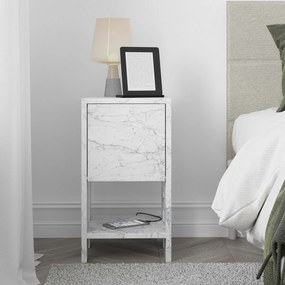 Nočný stolík Ema Carrara Marble