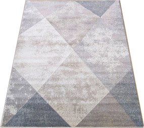 DY Béžový koberec s geometrickým vzorom Vista 05 Rozmer: 160x220 cm