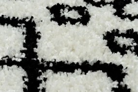 Koberec PROMO BERBER SAFI N9040 biely / čierny