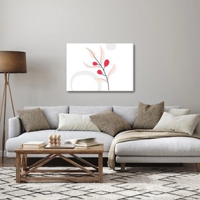 Obraz - Ružová florálna abstrakcia N⁰3 (70x50 cm)