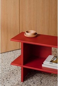 Červený kovový regál 160x57x37 cm Hes – noo.ma