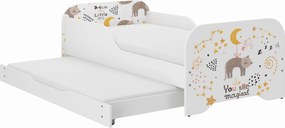 Wooden Toys Detská posteľ MIKI 160x80 KOTEK s funkciou na spanie (1)