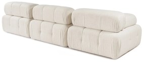 Doblo 3 Seat with Pouffe ( L1-O1-1R-Pouffe) - Krém