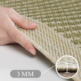 Ayyildiz, Kusový koberec Giza 1410 Green kruh, 200x200 (priemer) kruh, zelená, chodba / predsieň