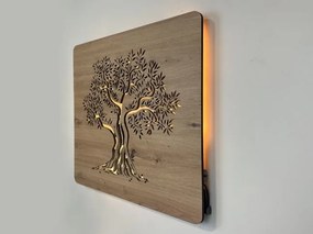 Led obraz na stenu strom Olivovník na batériu