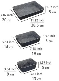 WENKO 64502100 - Organizér do zásuvky FELT 28,5x20 cm sivý
