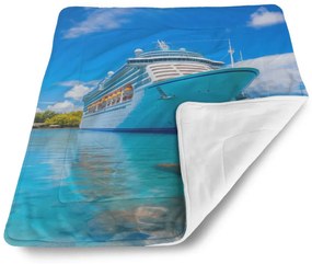 Sablio Deka pre bábätko Luxusná výletná loď v tropickom raji - 80x100 cm