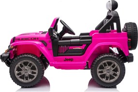 LEAN CARS Batéria pre vozidlá Jeep Rubicon 4x4 DK-JWR556 4x200W 24V ružová